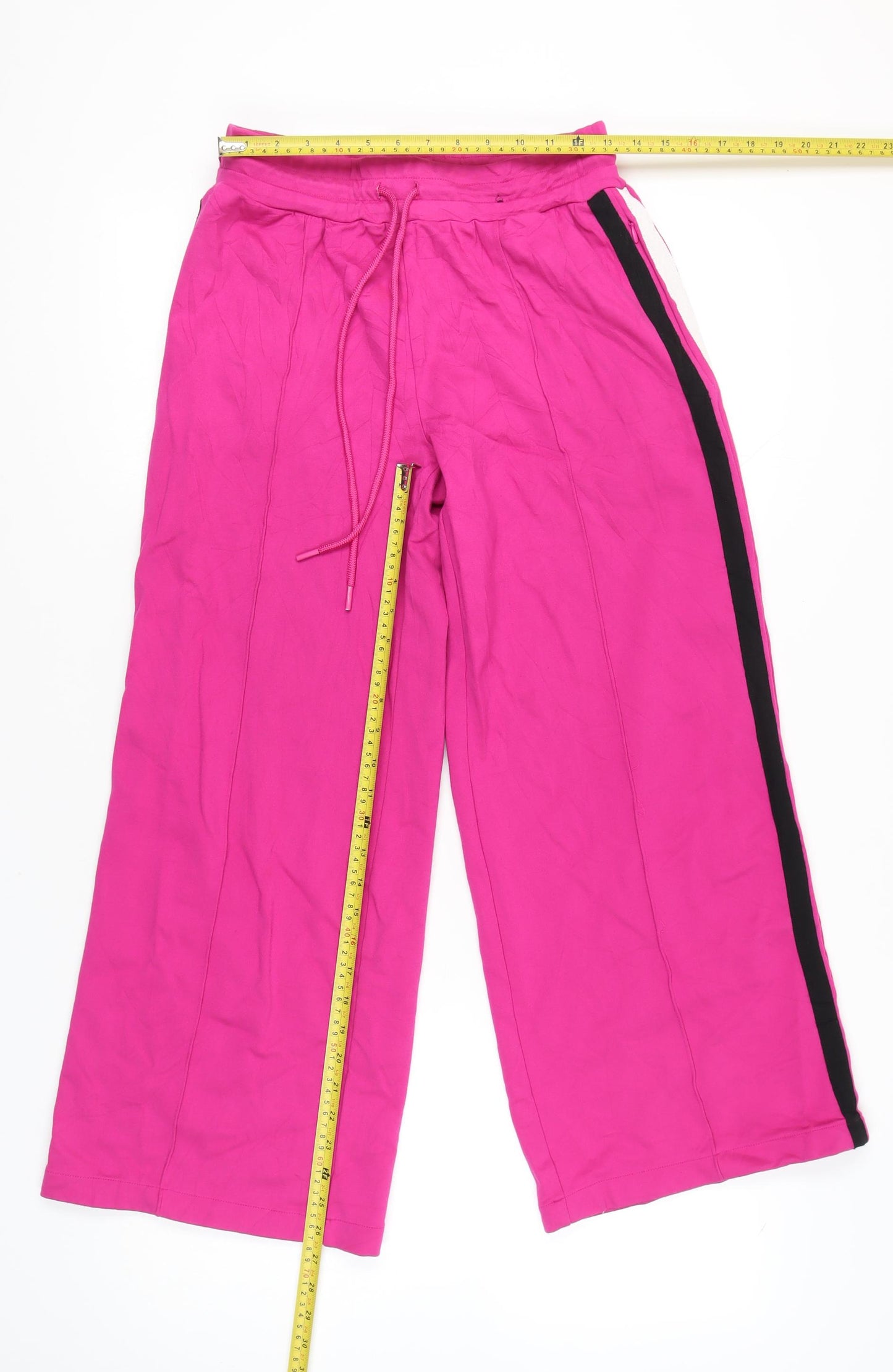 Marks and Spencer Womens Pink Wide Leg Jogger Trousers Size 12