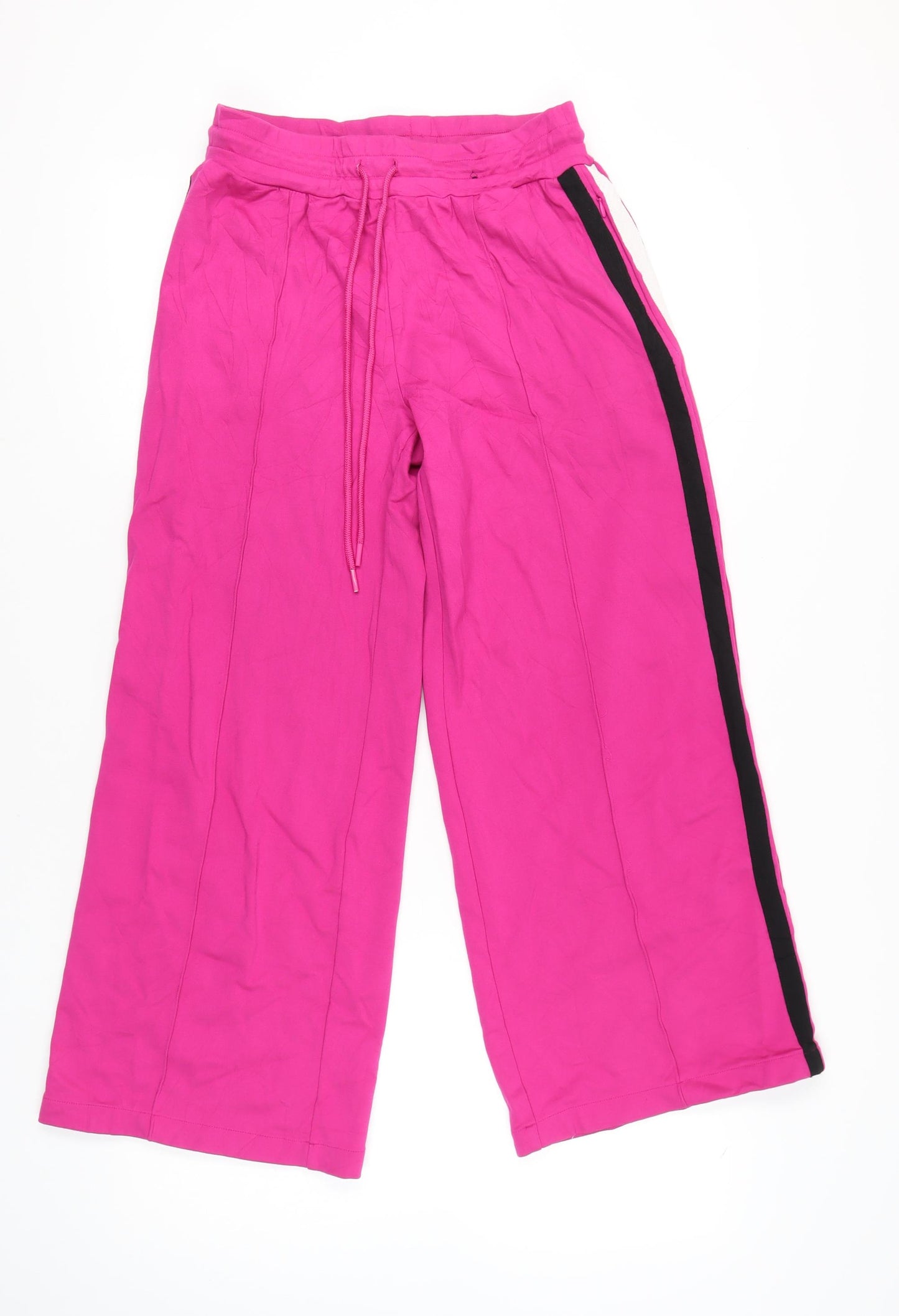 Marks and Spencer Womens Pink Wide Leg Jogger Trousers Size 12