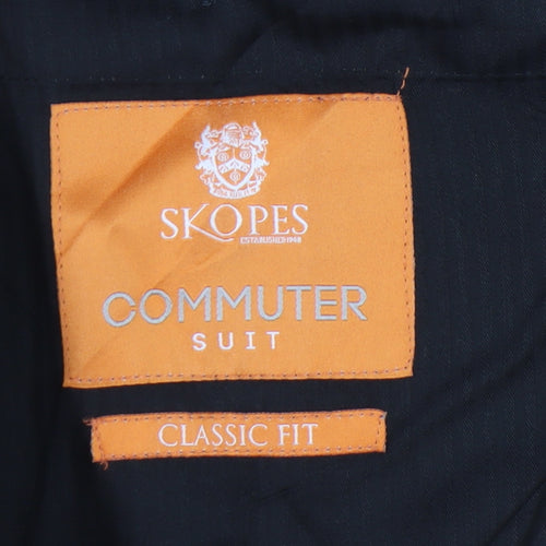 Skopes Men’s Brown Wool Blend Classic Fit Dress Pants Trousers 46R