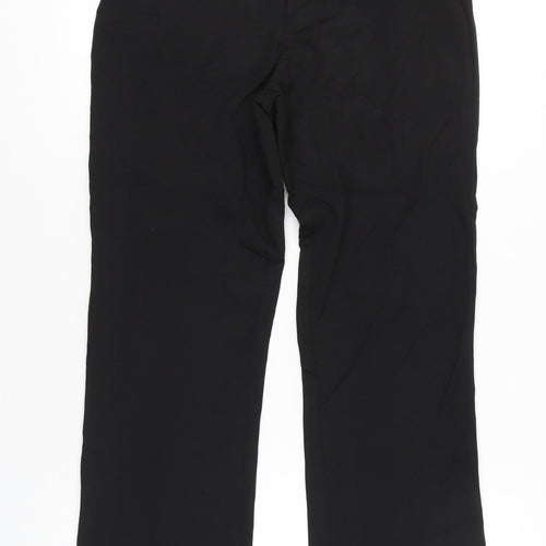 Ventura Jeans Womens Black 30in Waist Straight Leg Casual Trousers