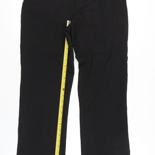 Ventura Jeans Womens Black 30in Waist Straight Leg Casual Trousers