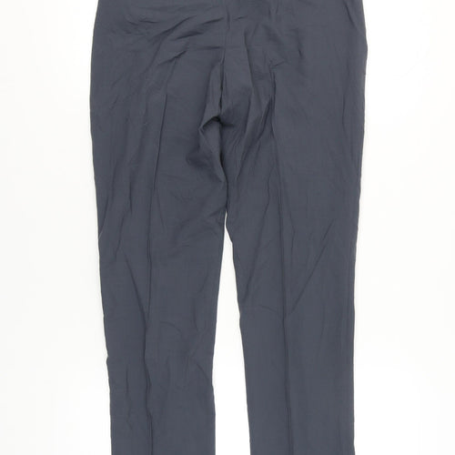 Marks and Spencer Men’s Blue Slim Fit Wool Blend Dress Trousers 30W 31L