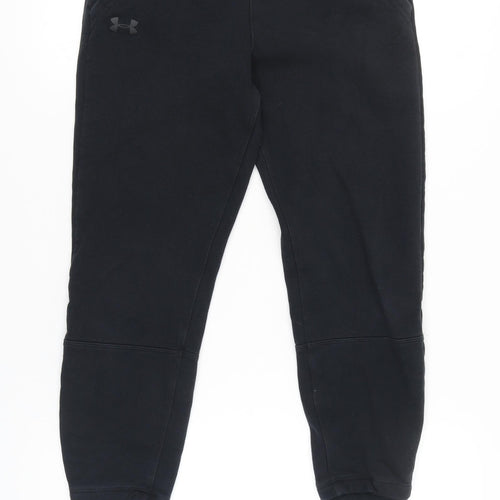 Under Armour Womens Black XS Jogger Sweatpants Tapered Fit