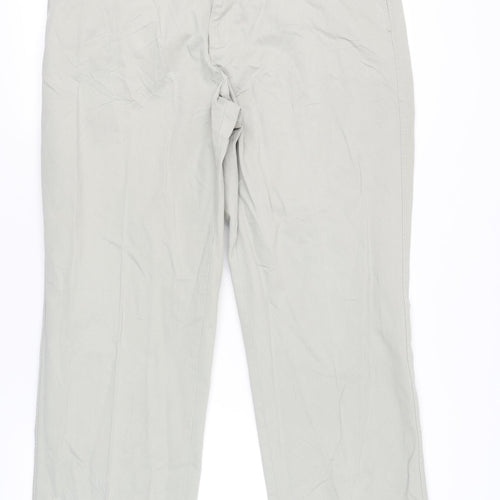 Marks and Spencer Men's Beige Chino Trousers 40W 31L Regular Fit