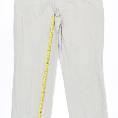 Marks and Spencer Men's Beige Chino Trousers 40W 31L Regular Fit