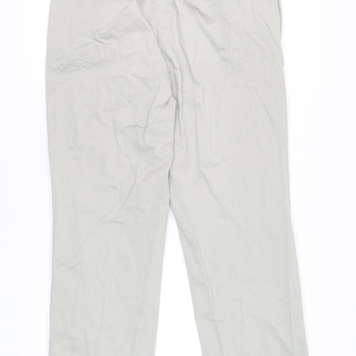 Marks and Spencer Men's Beige Chino Trousers 40W 31L Regular Fit