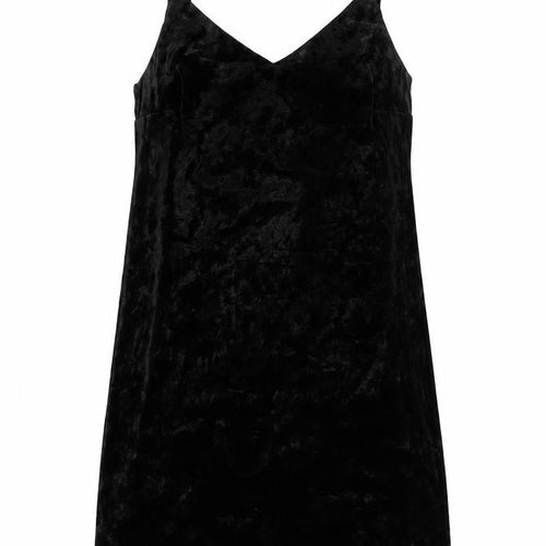 Dorothy Perkins Women’s Black Velvet Mini Slip Dress UK 4