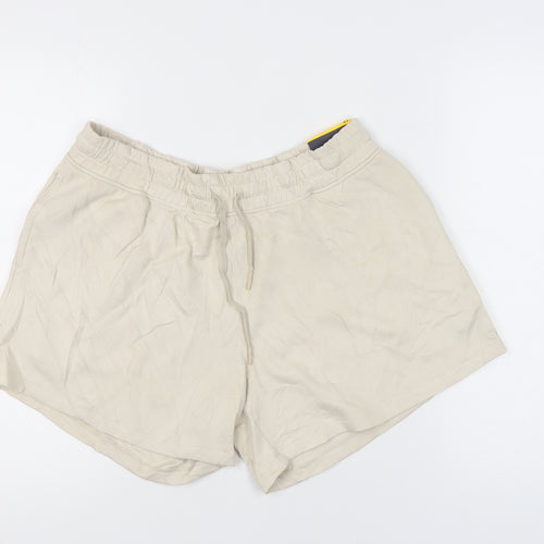 Marks and Spencer Women’s Beige Size 16 Regular Fit Casual Shorts