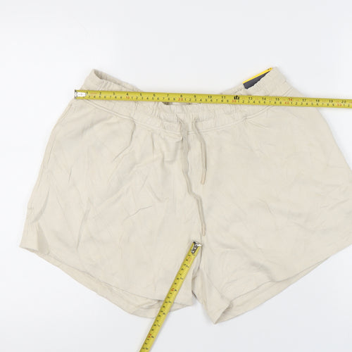 Marks and Spencer Women’s Beige Size 16 Regular Fit Casual Shorts