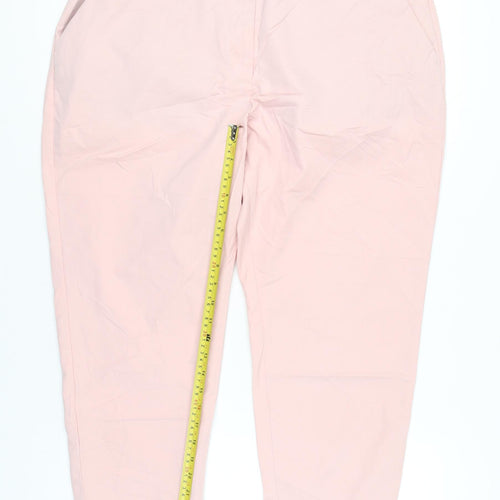 Marks and Spencer Women’s Pink Chino Straight Trousers Size 20