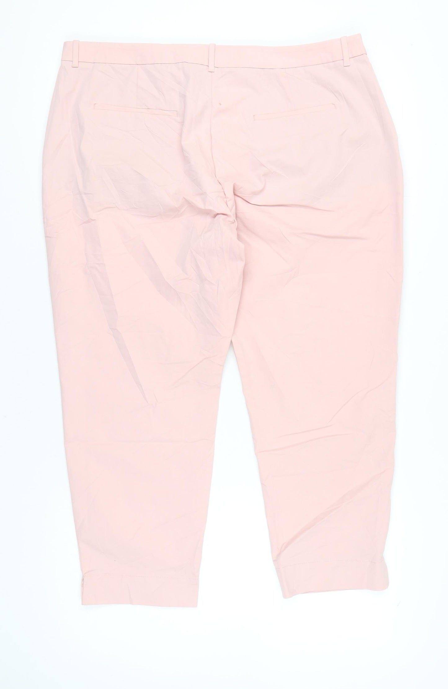 Marks and Spencer Women’s Pink Chino Straight Trousers Size 20