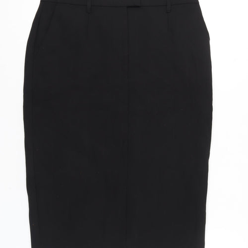 Marks and Spencer Womens Black Size 14 Pencil Skirt Workwear