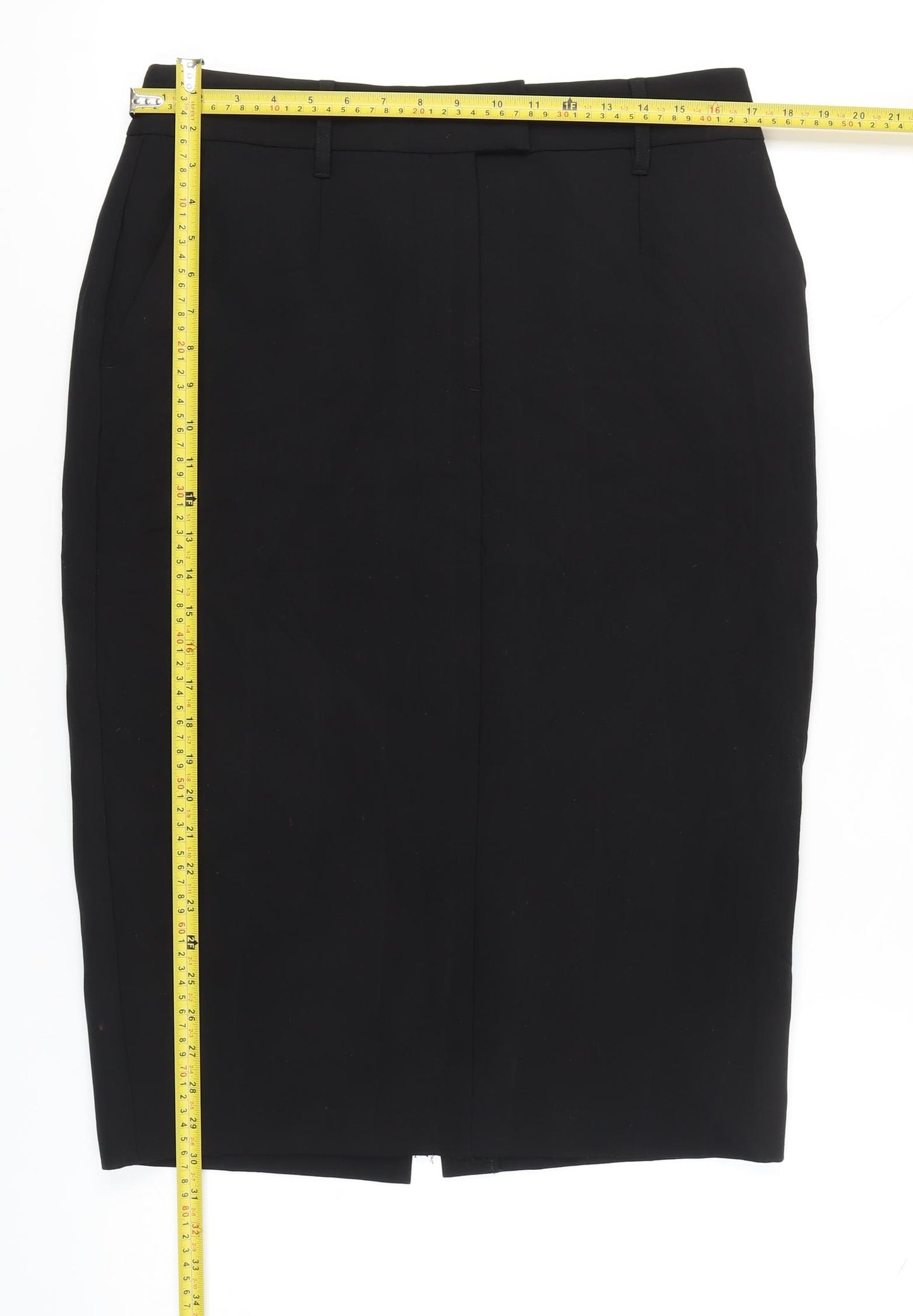 Marks and Spencer Womens Black Size 14 Pencil Skirt Workwear