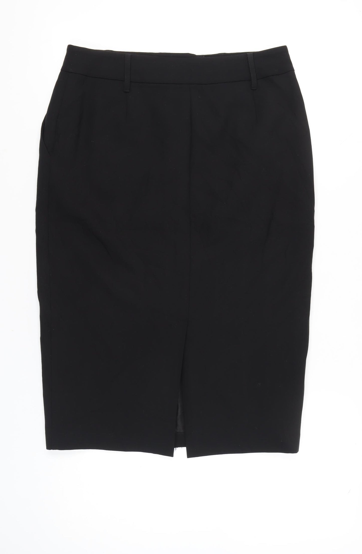 Marks and Spencer Womens Black Size 14 Pencil Skirt Workwear