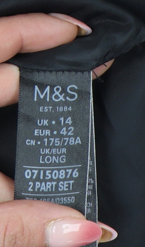 Marks and Spencer Womens Black Size 14 Pencil Skirt Workwear