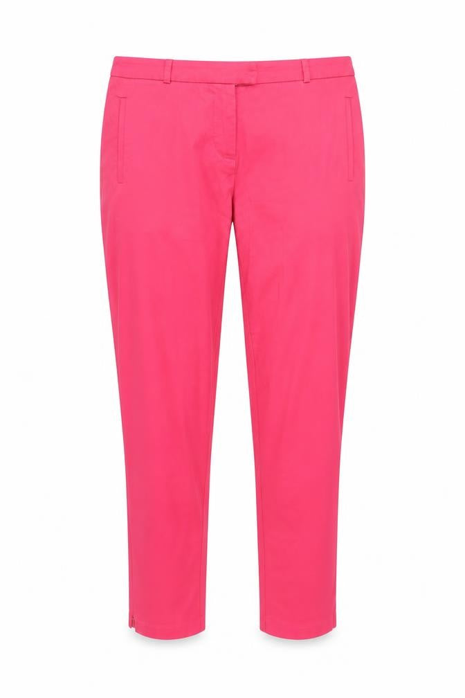 Mademoiselle R Womens Pink Chino Slim Tapered Trousers UK 12