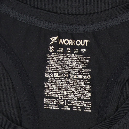 Primark Women Black S Racerback Tank Top Workout Activewear