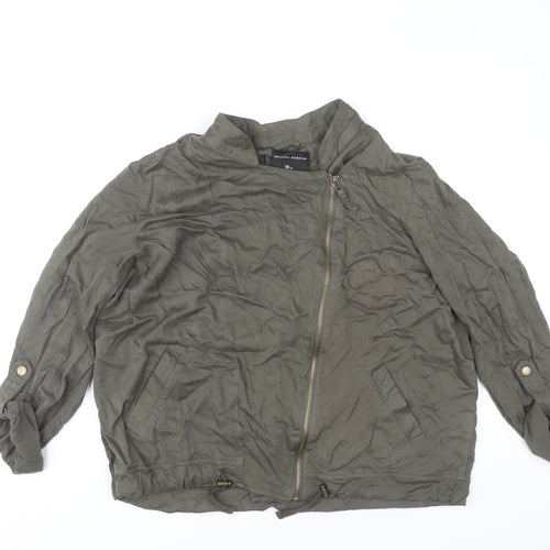 Dorothy Perkins Women’s Green Viscose Biker Jacket Size 18