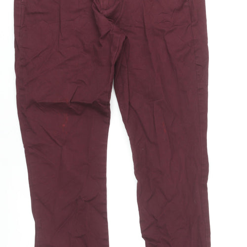 GAP Men’s Red Chino Skinny Trousers 30x30 Cotton Blend