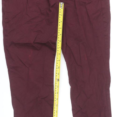 GAP Men’s Red Chino Skinny Trousers 30x30 Cotton Blend