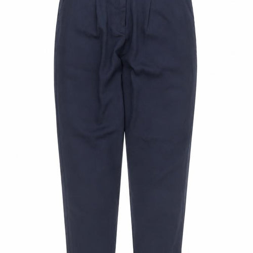ASOS Women’s Blue Size 6 Pleated Tapered Trousers