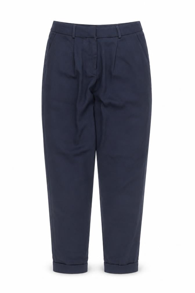 ASOS Women’s Blue Size 6 Pleated Tapered Trousers