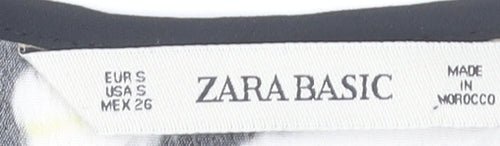 Zara Basic Womens Multicoloured Animal Print Blouse S Viscose Tunic