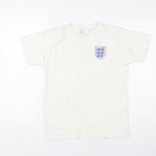 The Football Association Boys White Football Logo T-Shirt 11-12Y Casual Sportswear