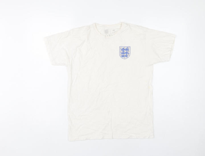 The Football Association Boys White Football Logo T-Shirt 11-12Y Casual Sportswear