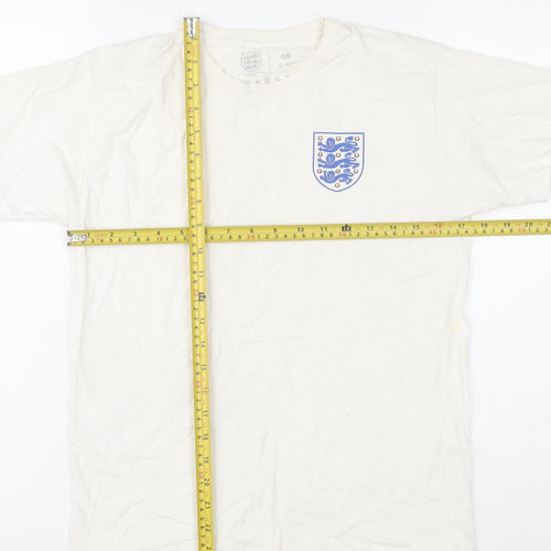 The Football Association Boys White Football Logo T-Shirt 11-12Y Casual Sportswear