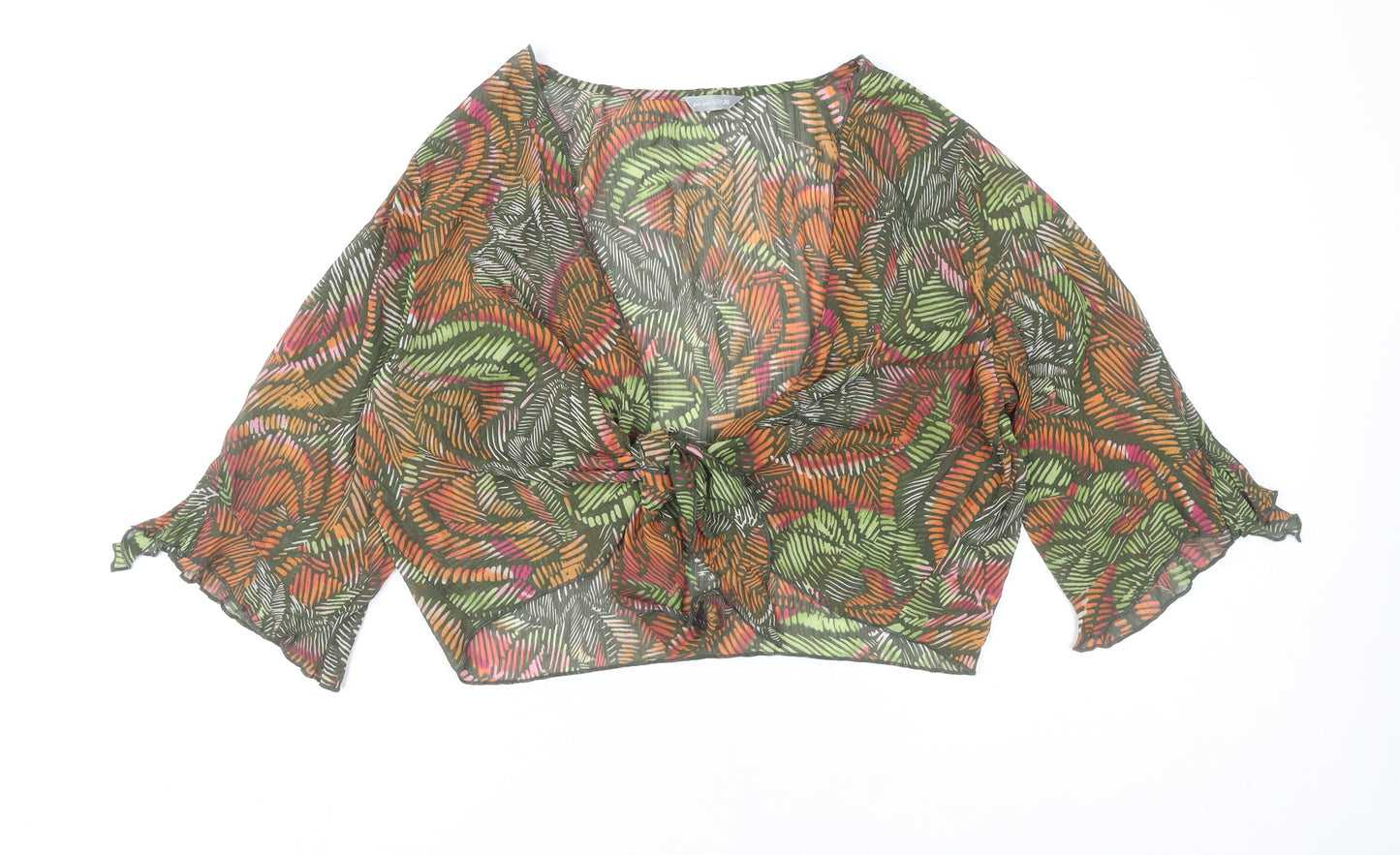 Marks and Spencer Women’s Multicoloured Wrap Blouse Size 20