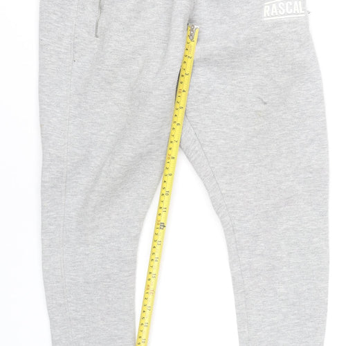 Rascal Boys Grey Jogger Sweatpants XL Zip Pockets Elastic Waist