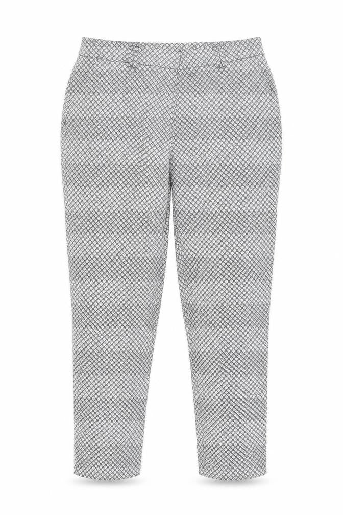 Dorothy Perkins Womens Black Geometric Slim Trousers Size 12