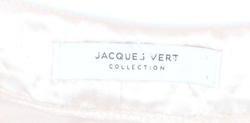 Jacques Vert Women Ivory Beaded Tunic Blouse S Formal Wedding