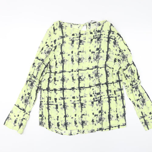 Next Women’s Multicoloured Blouse UK 12 Long Sleeve Viscose