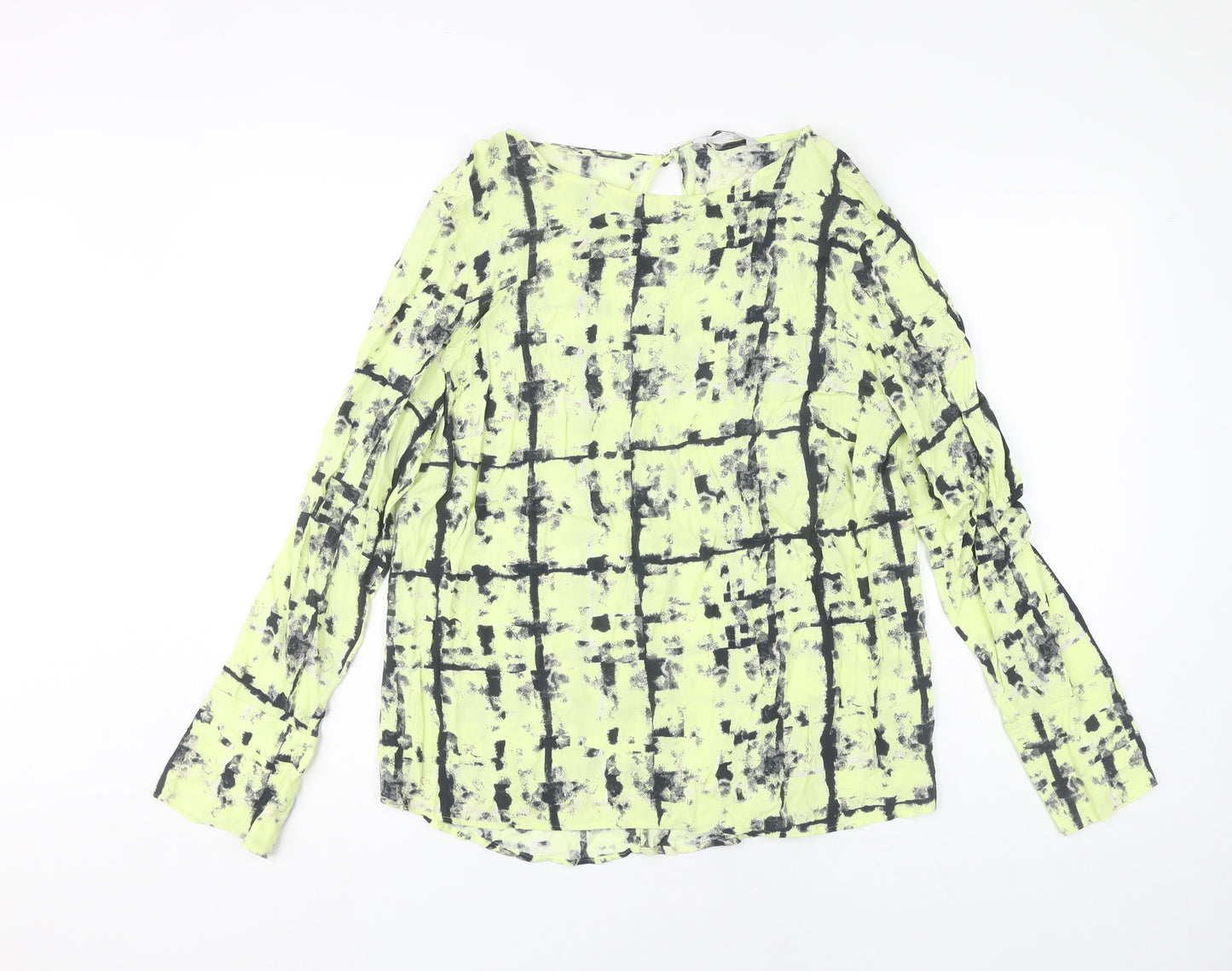Next Women’s Multicoloured Blouse UK 12 Long Sleeve Viscose
