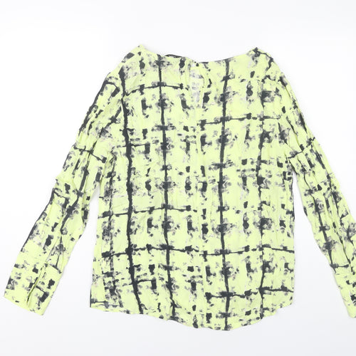 Next Women’s Multicoloured Blouse UK 12 Long Sleeve Viscose