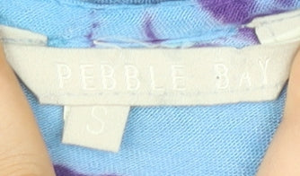 Pebble Bay Women’s Multicoloured Tie-Dye Tunic Top S Sleeveless V-Neck