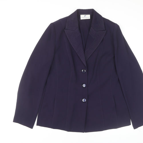 Frankenwälder Women's Purple Blazer Size 12 Workwear Jacket