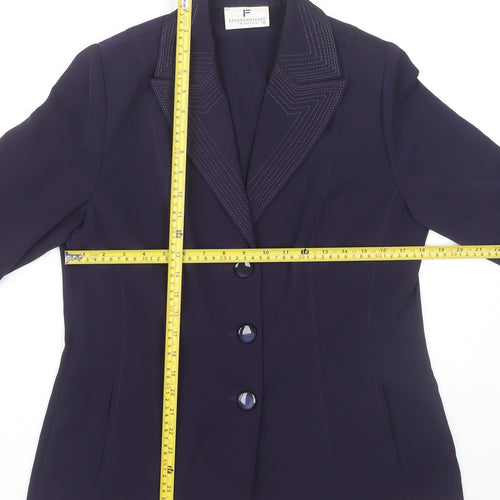 Frankenwälder Women's Purple Blazer Size 12 Workwear Jacket