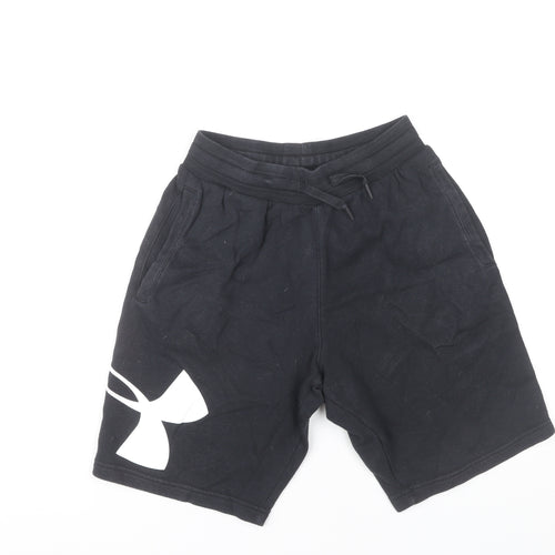 Under Armour Men’s Black Sweat Shorts S Elastic Waist Sportswear