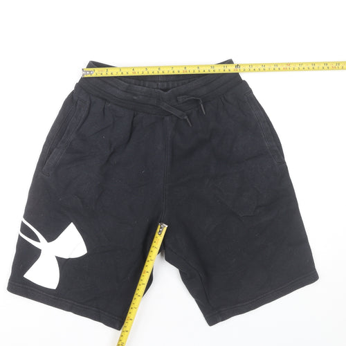 Under Armour Men’s Black Sweat Shorts S Elastic Waist Sportswear
