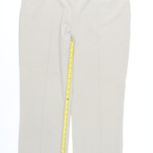 Autonomy Womens Beige Size 20 Straight Leg Dress Trousers