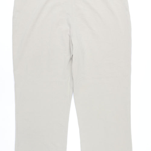 Autonomy Womens Beige Size 20 Straight Leg Dress Trousers