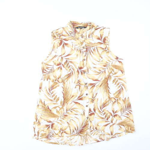 Bonmarché Women’s Multicoloured Floral Sleeveless Tunic Shirt Size 12