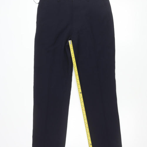 Marks and Spencer Men’s Navy Slim Fit Dress Trousers 30x33
