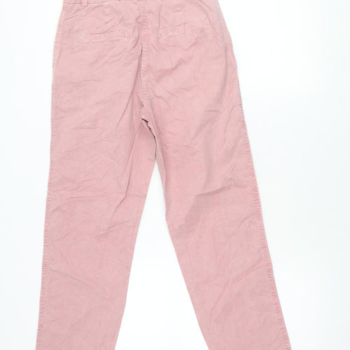 Marks and Spencer Womens Pink Size 6 Chino Cotton Trousers