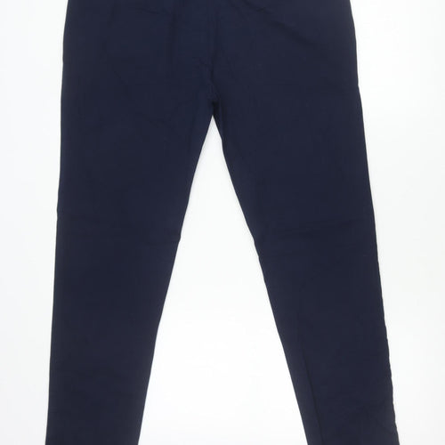 Marks and Spencer Mens Blue Chino Trousers 38W 33L Slim Fit