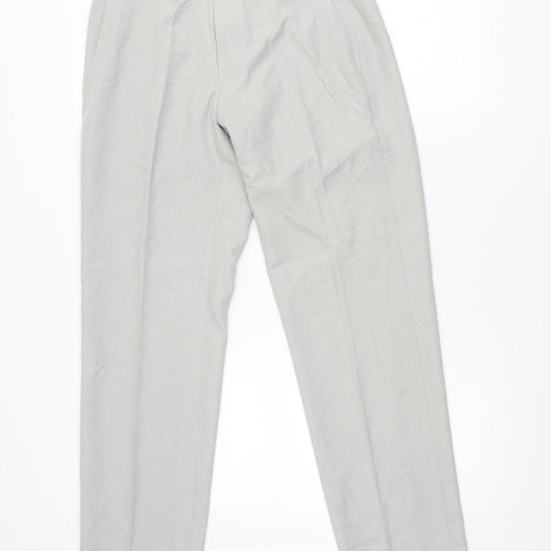 Marks and Spencer Men's Grey 30in Dress Pants Regular Fit
