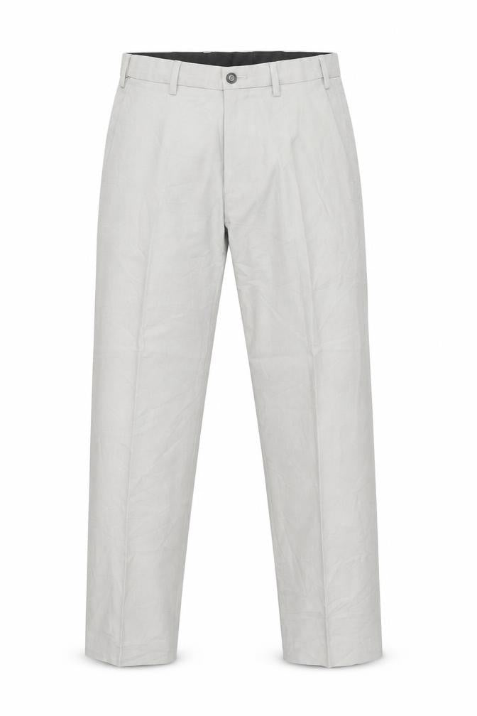 Front view of Marks & Spencer Men's Grey 30in Dress Pants Regular Fit